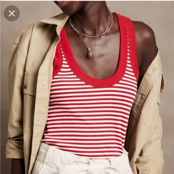 NWT Ralph Lauren Ribbed Striped Tank Top - Picture 10 of 16